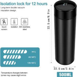 Water vacuum flask with digital display